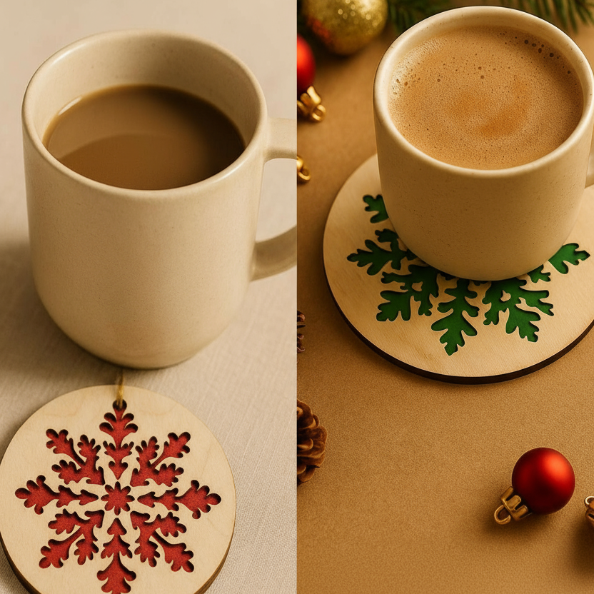 Winterbloom Coaster - Set Of 2